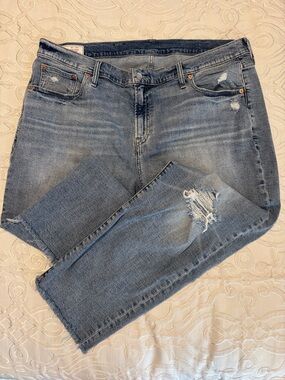 GAP Light Blue Girlfriend Mid Rise Jeans